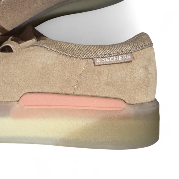 Skechers Tan Sneakers with Suede Finish and Moc-Toe Design - Picture 7 of 7